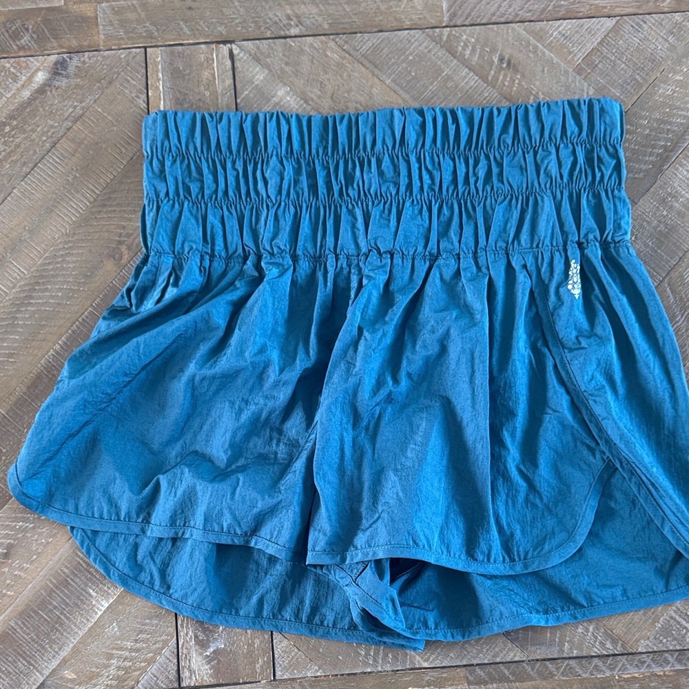 FP Movement by Free People High Waist Blue Shorts